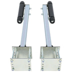 Pair Zinc-Plated Steel Roller Guide-On for Boat Trailer (Sailboat)