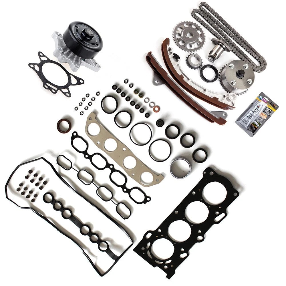 Timing Chain Kit, Head Gasket Set, Water Pump for Toyota Corolla (2000–2007)