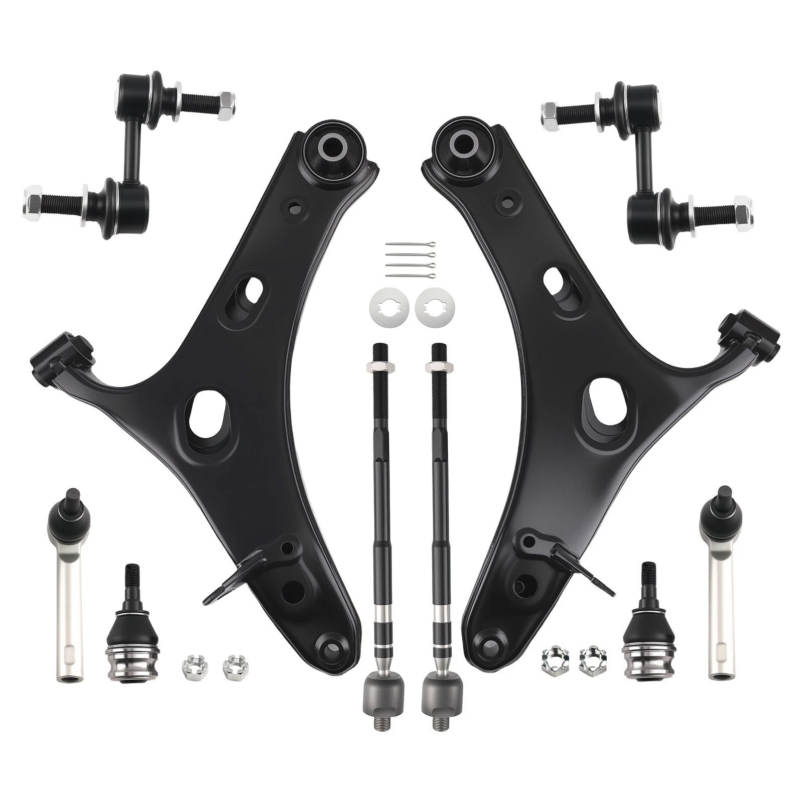 8x Front Suspension Kit Lower Control Arm Ball Joint Sway Bar for Forester (2014–2018)