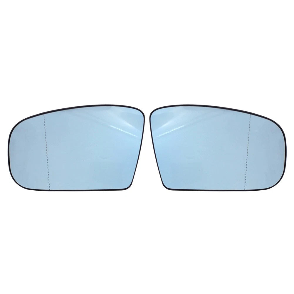 1 Pair Heated Side Mirror Glass with Plate for Benz S CL Class (2000–2006)