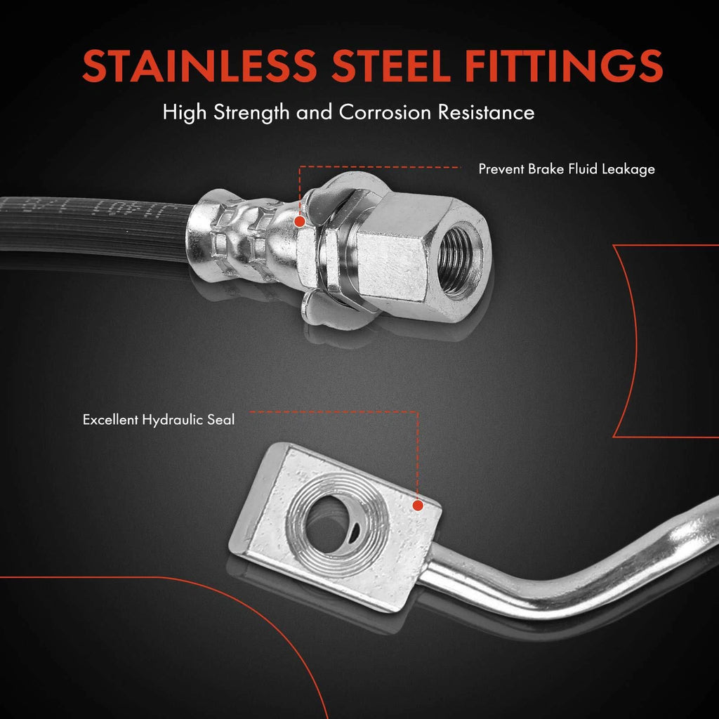 Front Left Brake Hydraulic Hose for Dodge Dakota Durango (2000-2002)