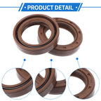 Set of 2 Oil Seal Rotary Shaft Seal FKM Rubber 22x32x7mm