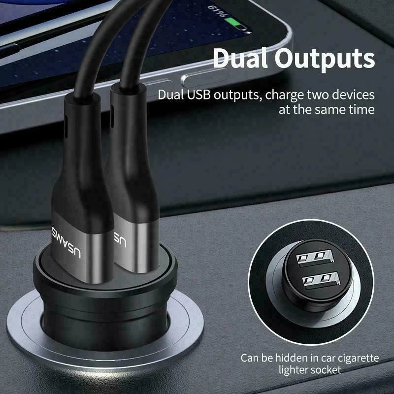 Dual Port Car Charger Adapter for Universal Use (2010–2023)
