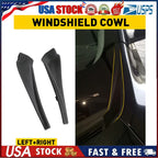 Front Windshield Wiper Side Cowl Extension Cover Trim for Nissan Rogue (2014â2020)
