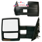 Set of 2 Towing Mirrors for Ford F150 (2007–2014) - Heated Signal Puddle
