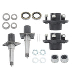 Trailer Hub Kit with Brake Flange for 5 on 4.5" Spindle (8.25" x 2")