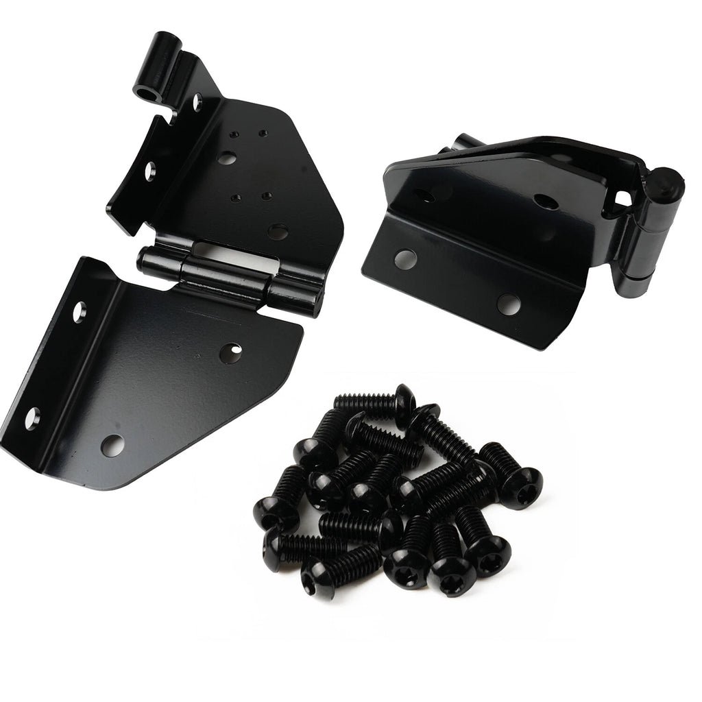 Windshield Hinges Pair for Jeep Wrangler CJ5, CJ7 (1976–1995) Black