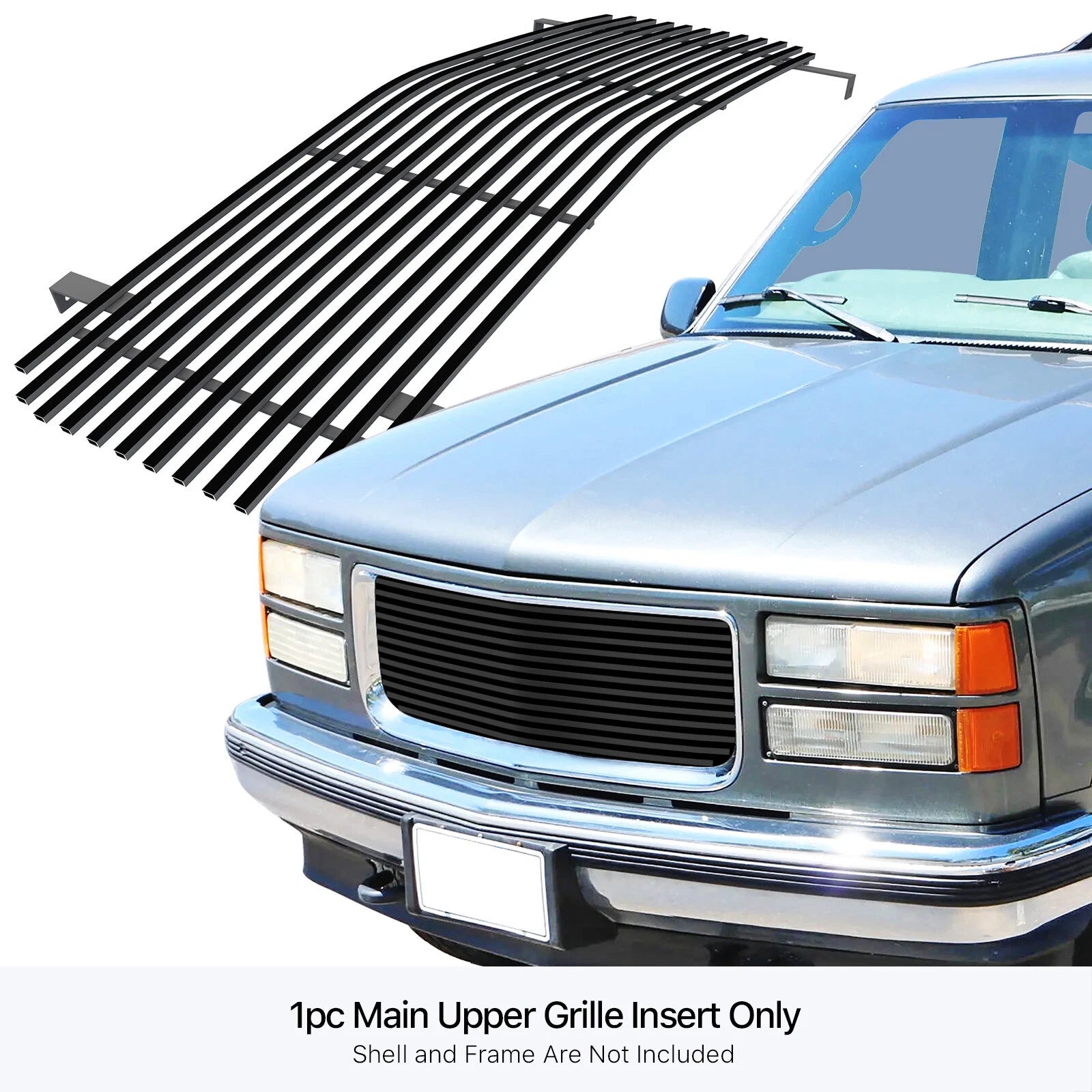 Stainless Black Billet Grille Insert for GMC Suburban/Yukon/CK Pickup (1994-1999)