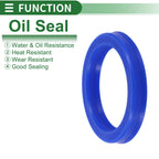 Set of 5 Oil Seal Rotary Shaft Seal 55x72x10mm High Pressure for Various Models