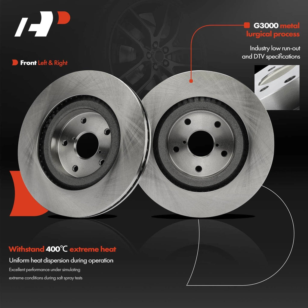 Front Disc Brake Rotors & Ceramic Pads for Subaru Forester (2019-2021)