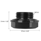 Black Aluminum Alloy Gas Oil Filler Plug Cover for Toyota 