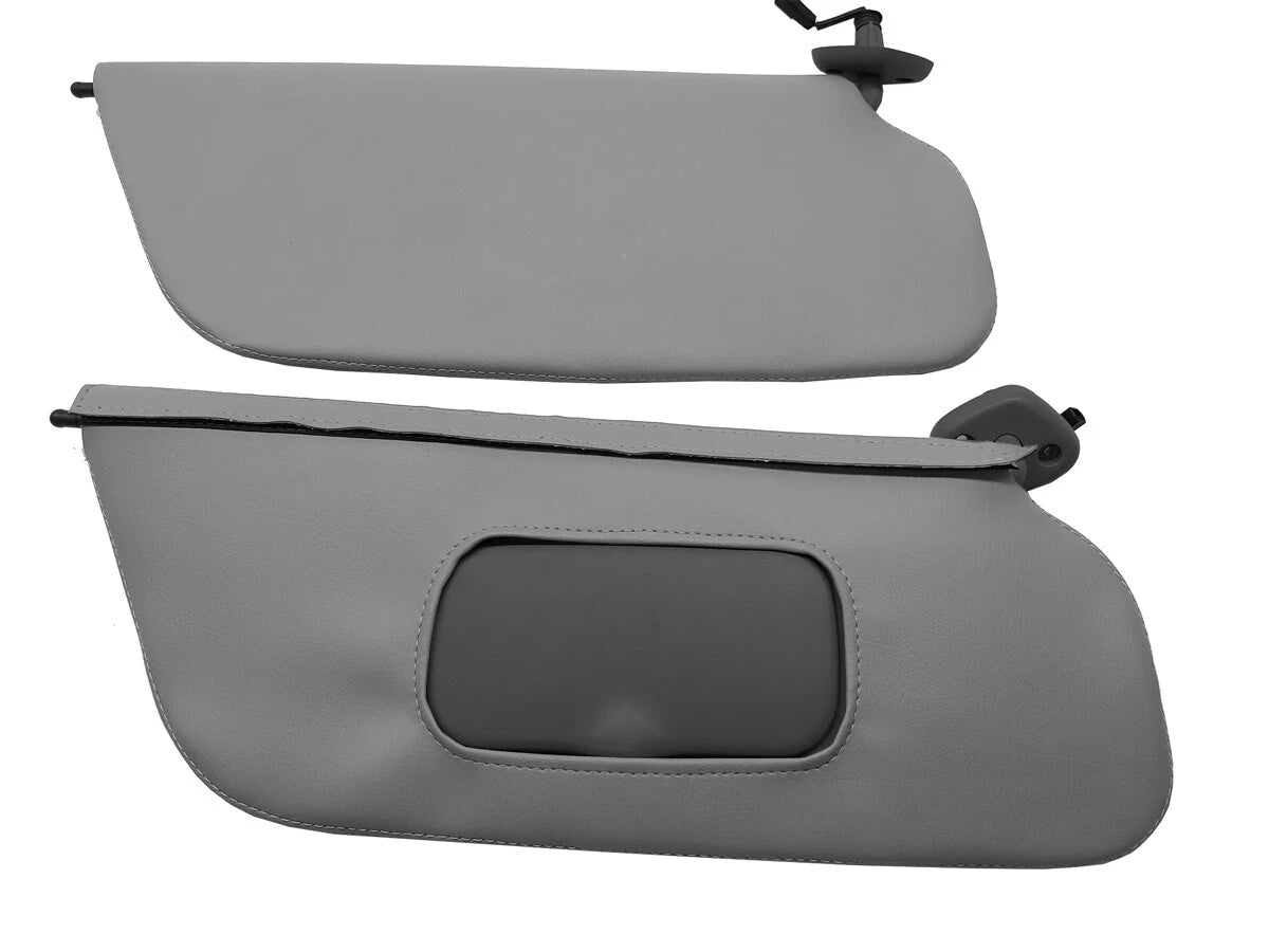 Sunvisor & Extension Covers for Ford F250 F350 F450 (1999–2007) Med Flint Gray