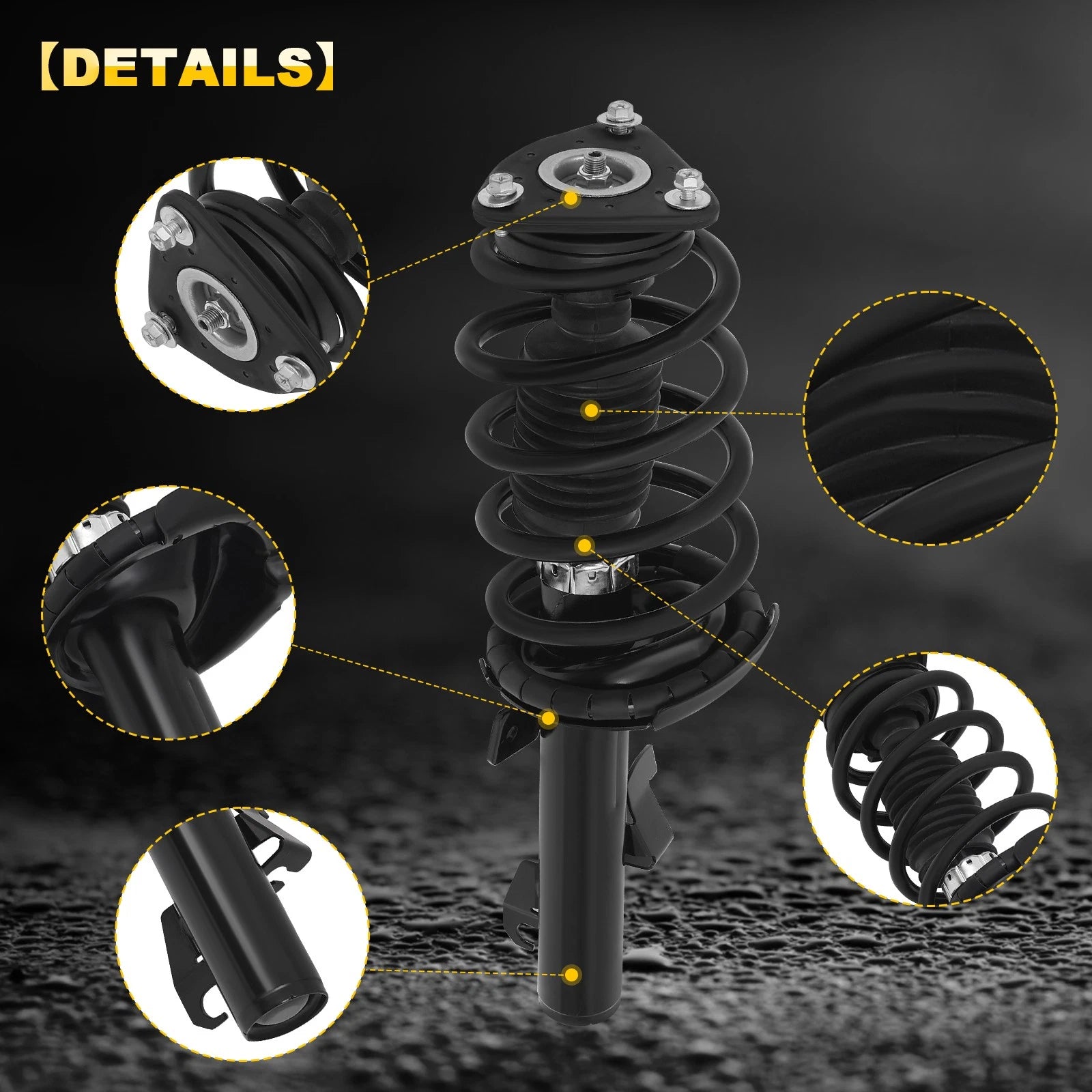2X Front Complete Struts for Mazda 5 (2012–2014)