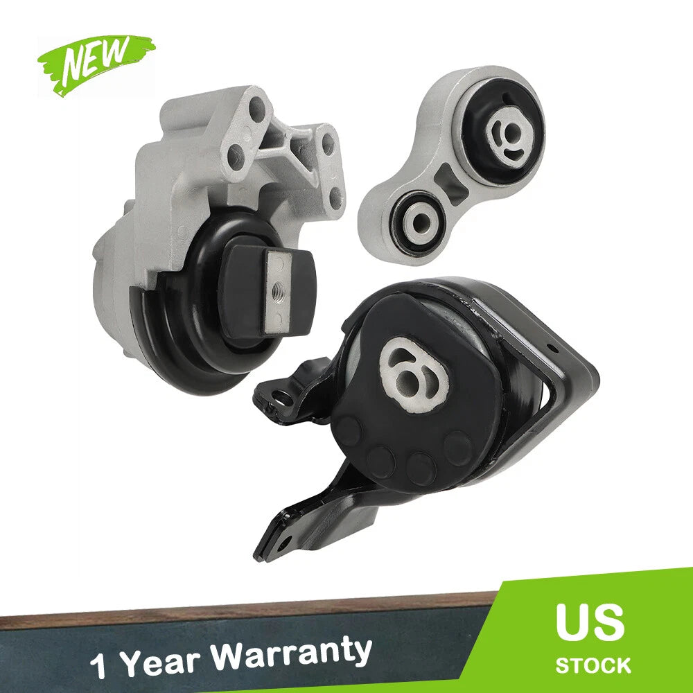 Set of 3 Engine Motor Mounts for Ford Edge Lincoln MKX (2011–2014)
