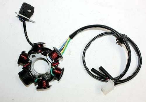 6 Pole Magneto Stator & Flywheel for GY6 125cc 150cc ATV Quad Scooter