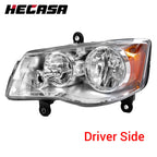 Left Driver Headlight for Dodge Grand Caravan (2011–2020) / Chrysler Town & Country (2008–2016)