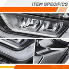 LED Black Housing Fog Lights for Ford F-150 (2021–2023)