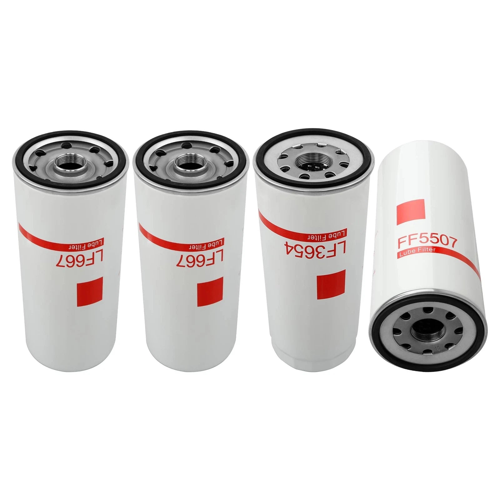 4X Diesel Oil Fuel Filter Change Kit for Volvo D12 D13 (LF667, LF3654, FF5507)