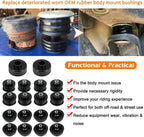 Set of 4 Polyurethane Body Mount Bushings for Ford F350 Super Duty (1999–2007)