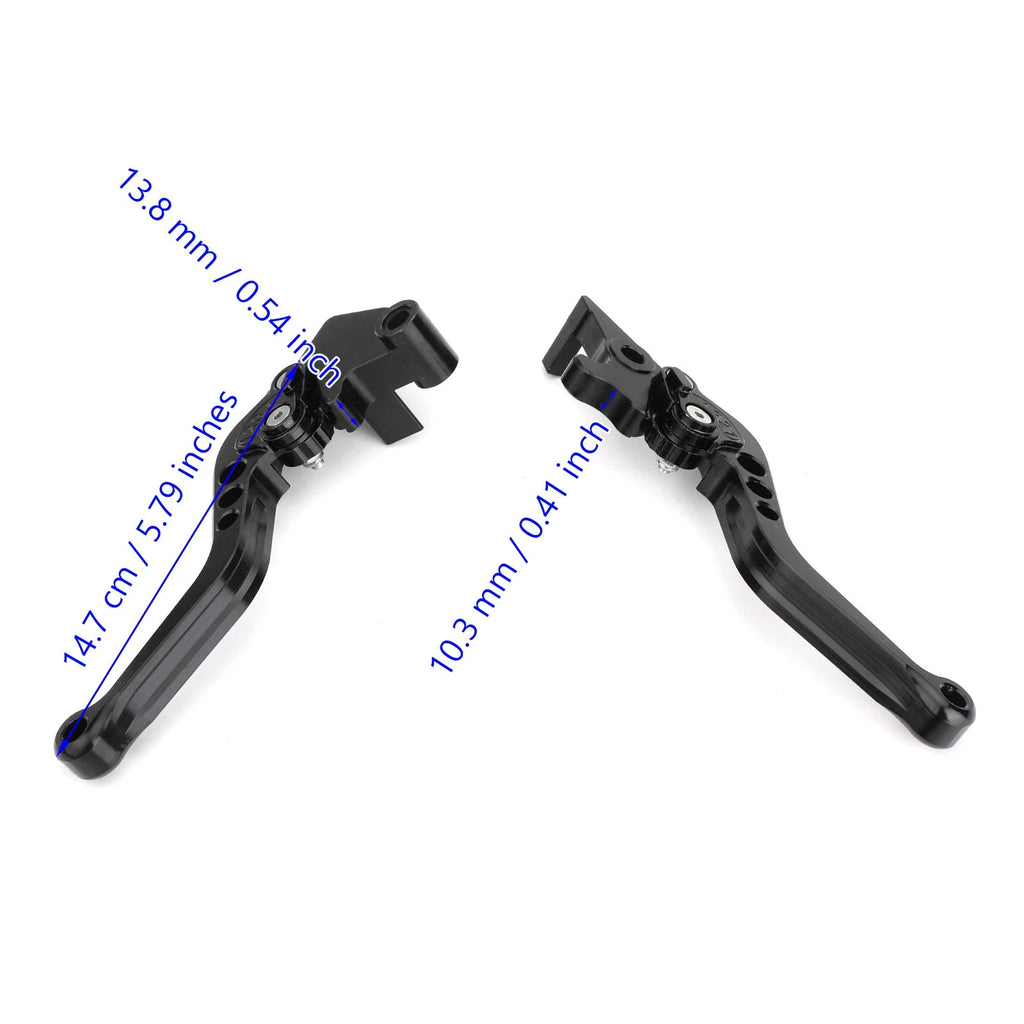 Brake Clutch Levers for Kawasaki Ninja 250 300 (2013–2018) Black