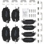 8pcs Brake Pads Kit for Honda CR-V (2017–2022) w/Hardware