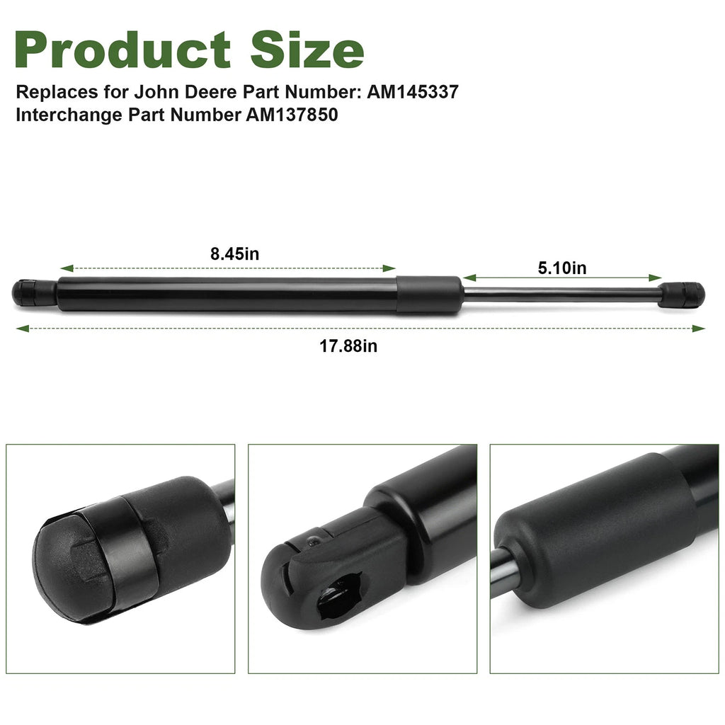 Heavy Duty Gas Lift Cylinder AM145337 for Gator XUV625i 825i 835R 855M (2013–2023)