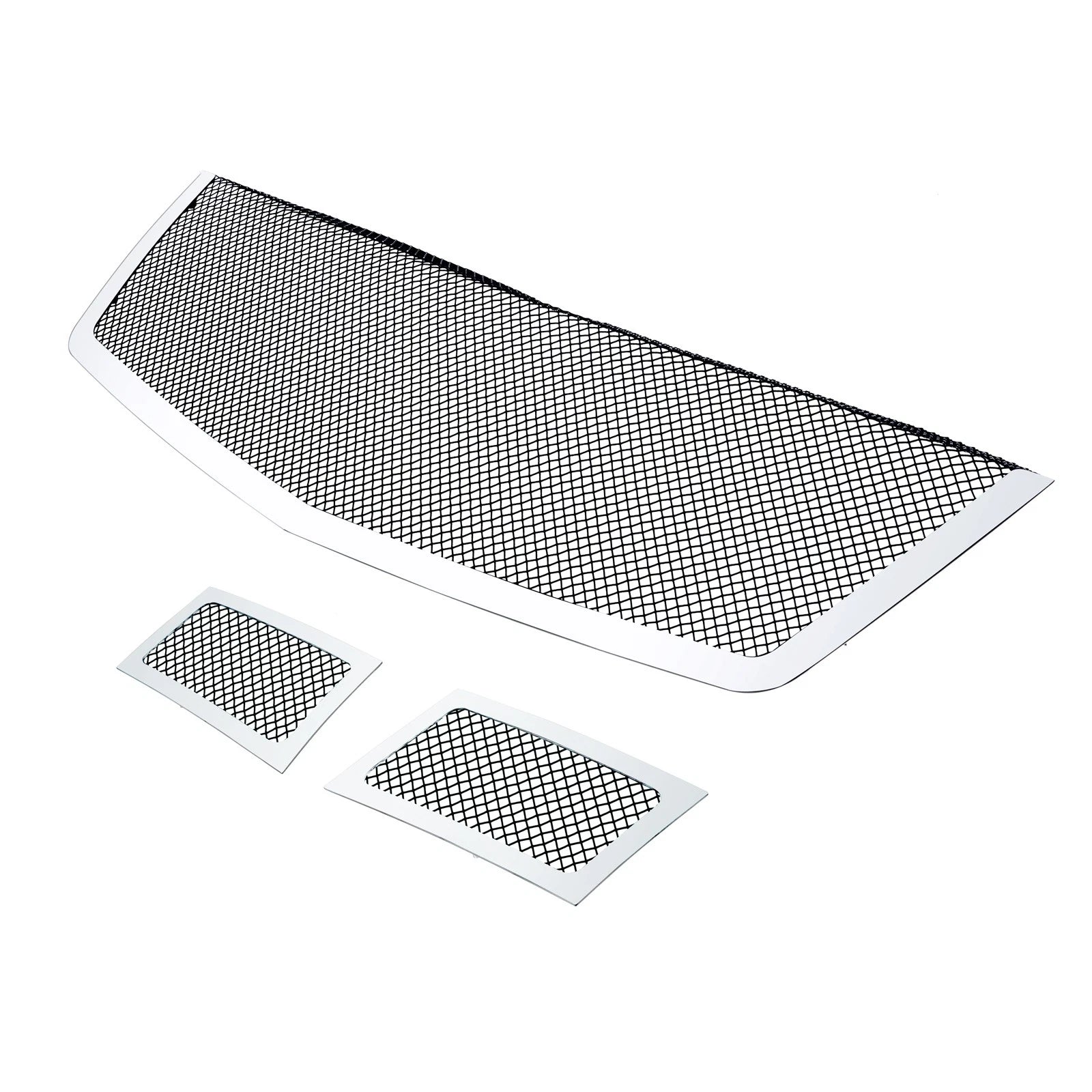Stainless Steel Black Mesh Grill Combo for Cadillac Escalade (2007–2012)