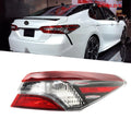 Outer Right Passenger Side Red Halogen Tail Light for Toyota Camry (2021–2022)
