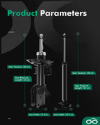 Front Rear Shocks Struts Kit for Ford Fusion (2013–2020)