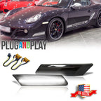 2X LED Front Side Marker Turn Signal Light for Porsche 911 (2005–2012)