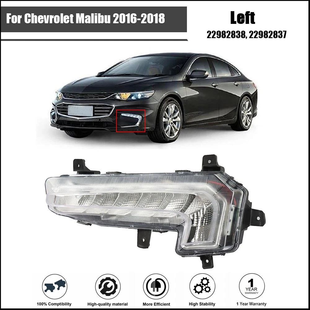 LED Fog Light Assembly for Chevrolet Malibu (2016–2018)