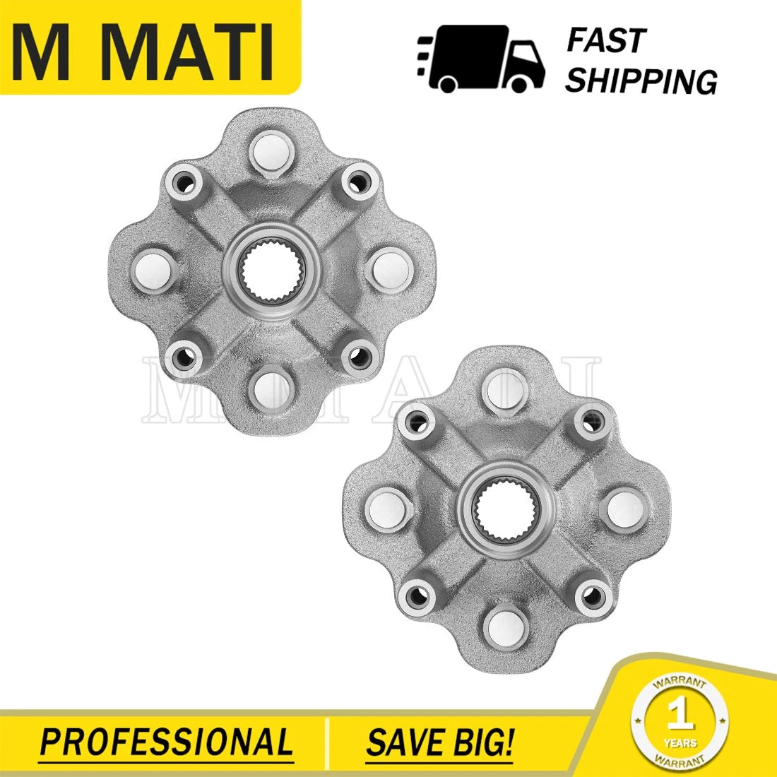 Front Wheel Hub Set for Yamaha Bruin 350 YFM350 (2004–2006) 5ND-F5111-21-00