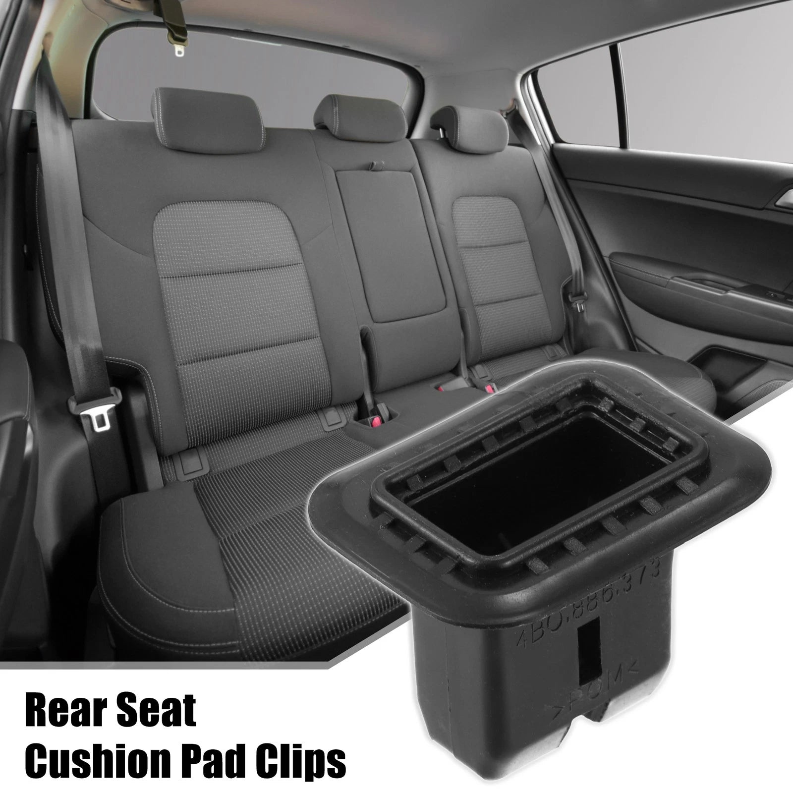 2X Rear Seat Cushion Pad Clips Fasteners for Audi A4 (2002–2008)