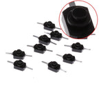 10pcs Latching On Off Push Button Switch for MINI Torch (30V DC, 250V)