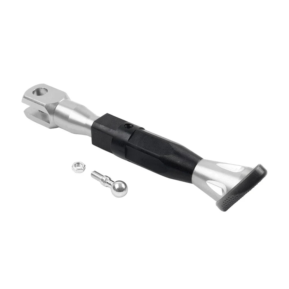 Universal Adjustable Kickstand Foot for Silver Motorcycle