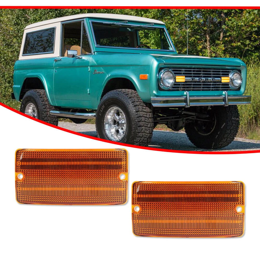 Amber Sequential LED Signal Lights for Ford Bronco (1969–1977)