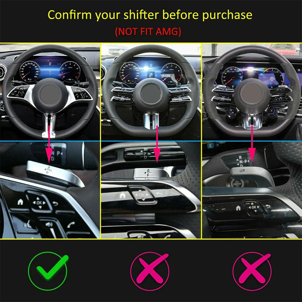 Steering Wheel Paddle Shifter Extensions for Mercedes-Benz C/E/S-Class