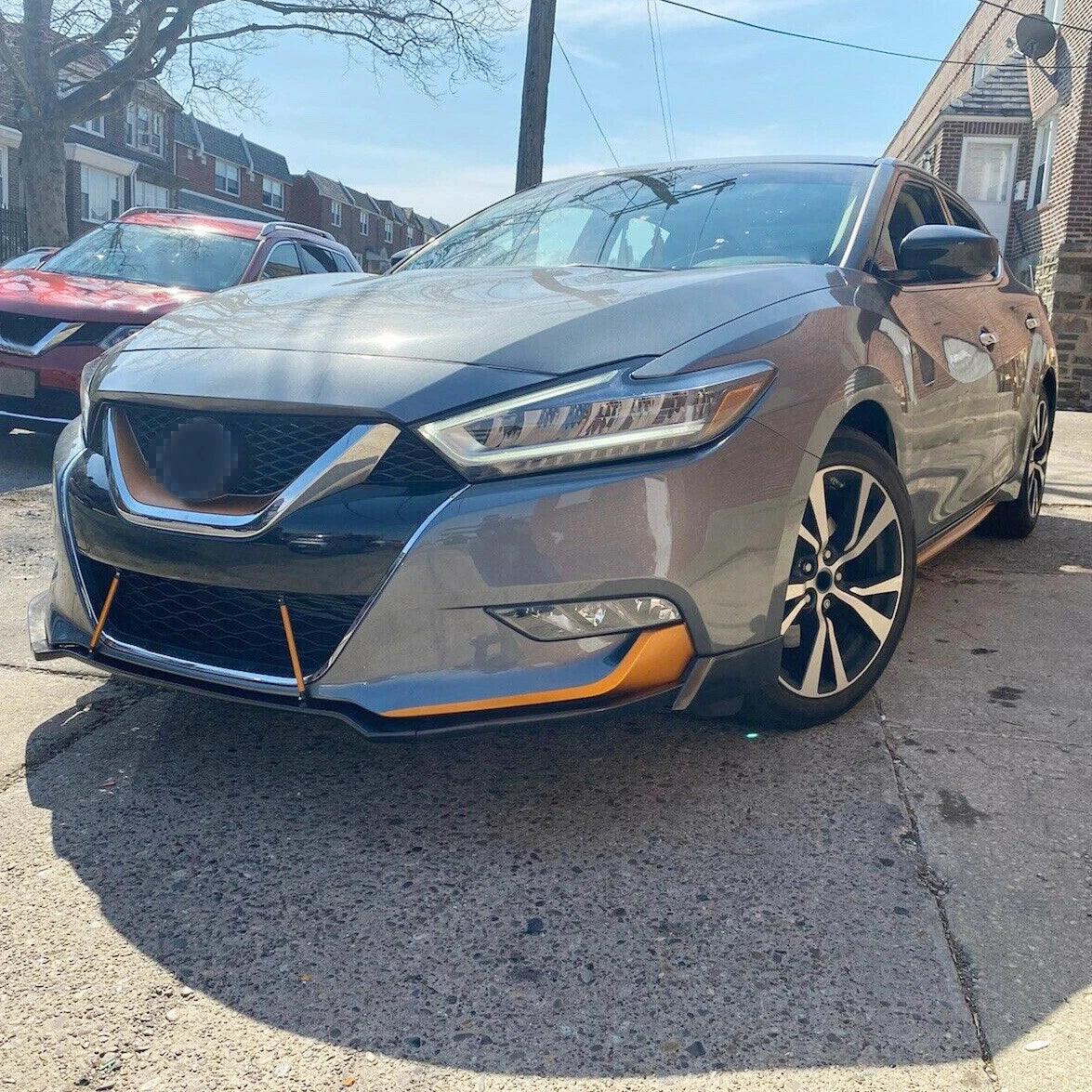 Front Bumper Lip Spoiler for Nissan Maxima Sedan (2016–2018)