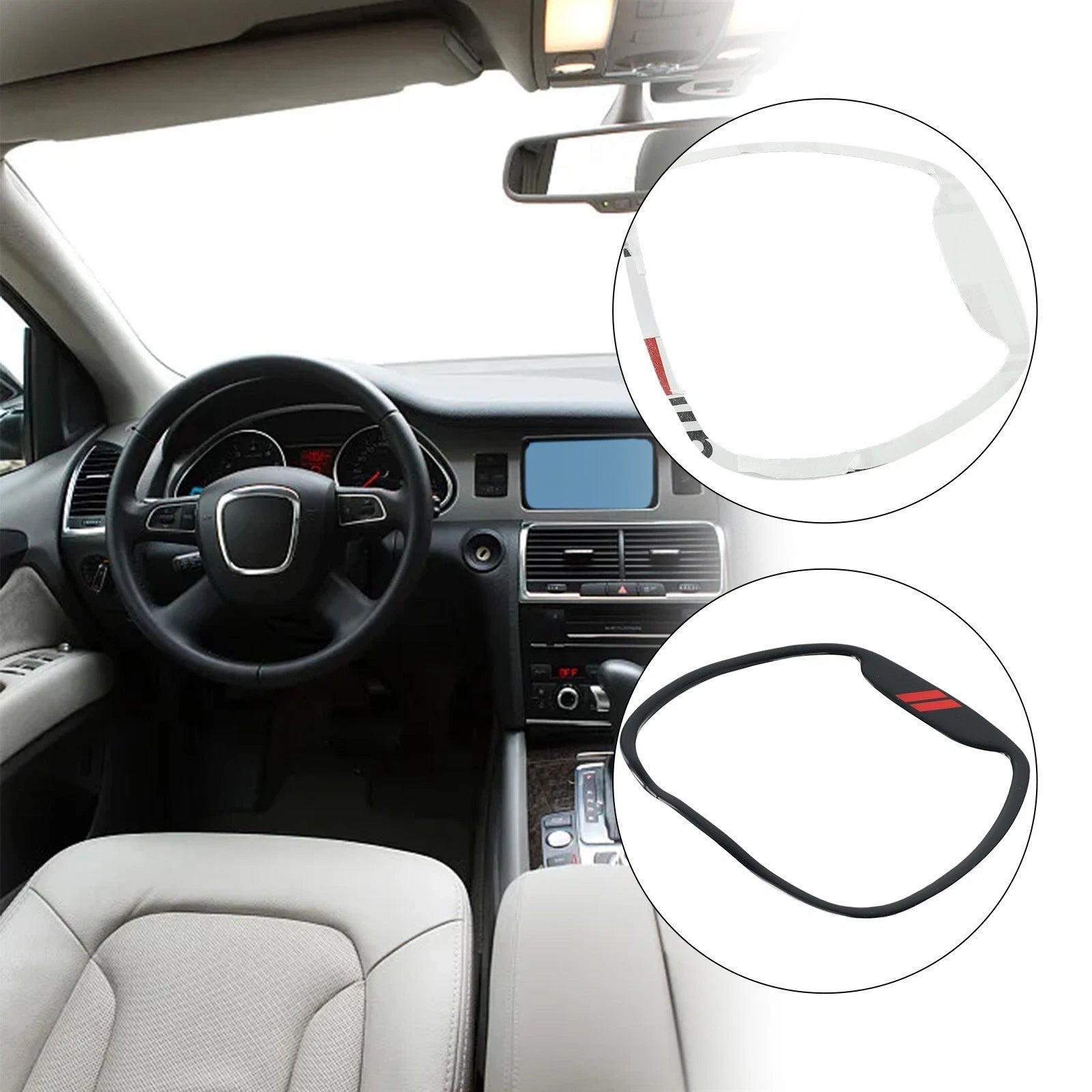 Steering Wheel Center Ring Cover for - Set of 10