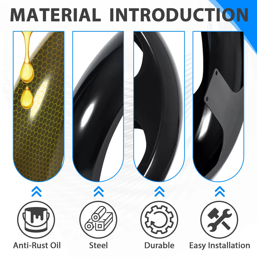 26" Painted Wheel Wrap Front Fender for Harley Touring (2014–2023)