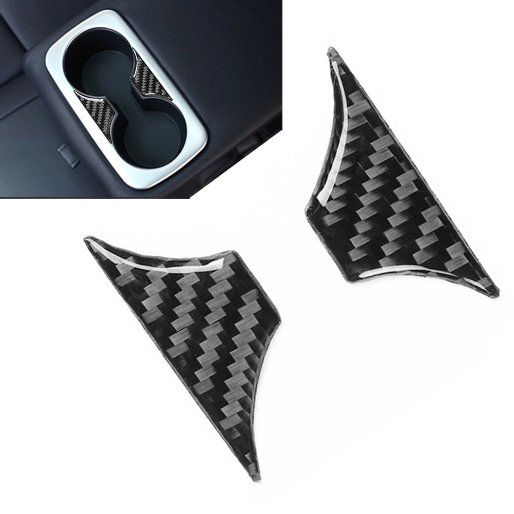 Rear Armrest Water Cup Holder Panel Cover Trim for Kia Stinger (2018–2023)