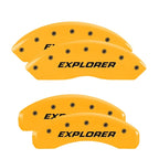 Set of 4 Yellow Caliper Covers for 2006–2010 Ford Explorer by MGP