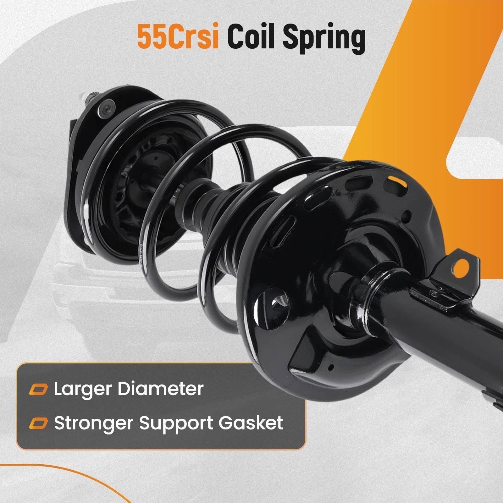 Set of 6 Complete Struts & Sway Bar Links for 2014-2019 Toyota Corolla