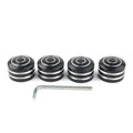 4 x Black Head Bolt Covers for Harley Sportster 883 XL (1986-2017)