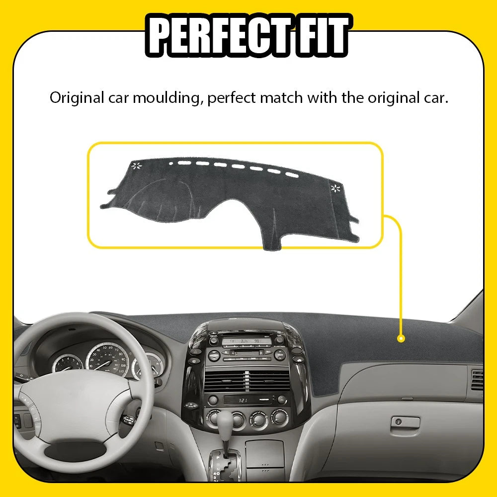 Dash Cover Mat for Toyota Sienna (2004â2007) - Gray