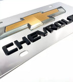 Chrome Bowtie License Plate Emblem Replacement for Chevrolet (2011–2026)