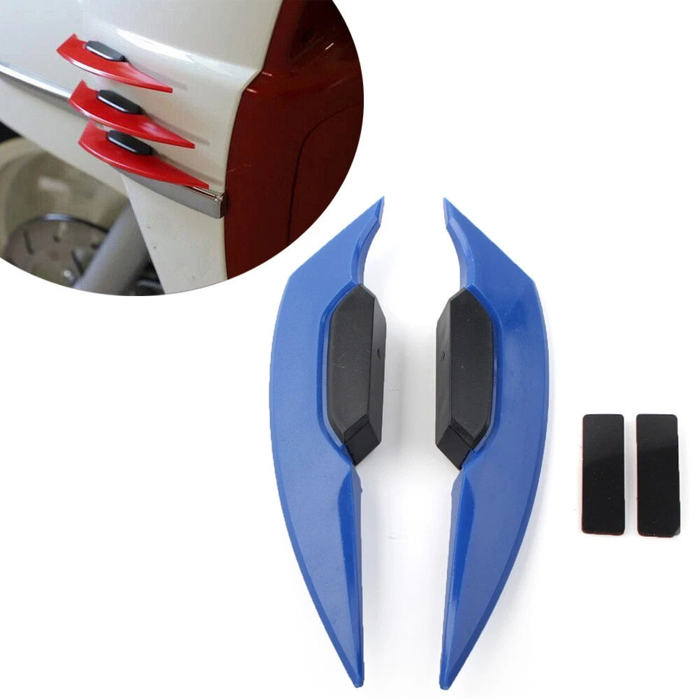 Fairing Winglets Side Siler Deflector Air Wing Kit for Universal Pair (Motor Blue)