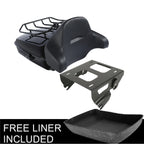 Chopped Trunk Solo Mount Rack Backrest Pad for Harley Road Glide (2014–2026)