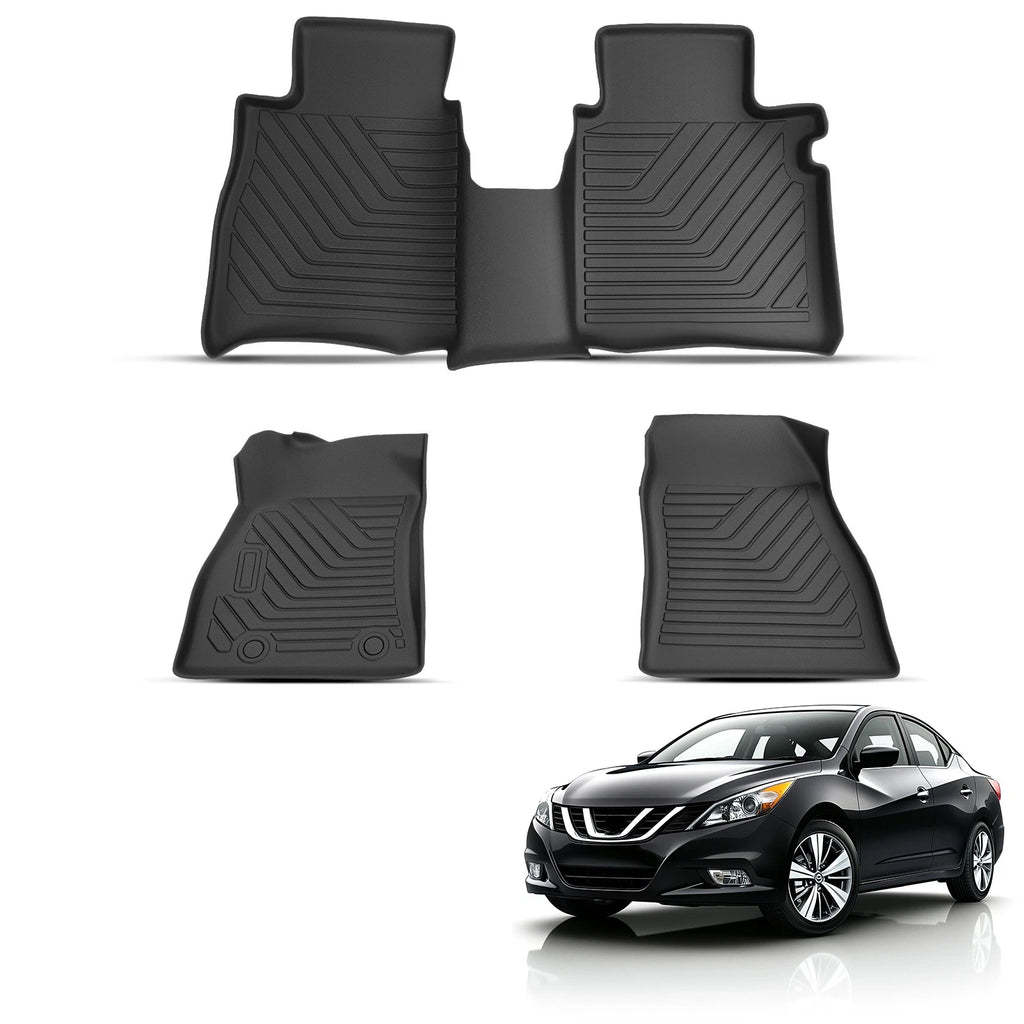 Set of 2 Waterproof Floor Liners for Nissan Sentra (2013–2019) TPE
