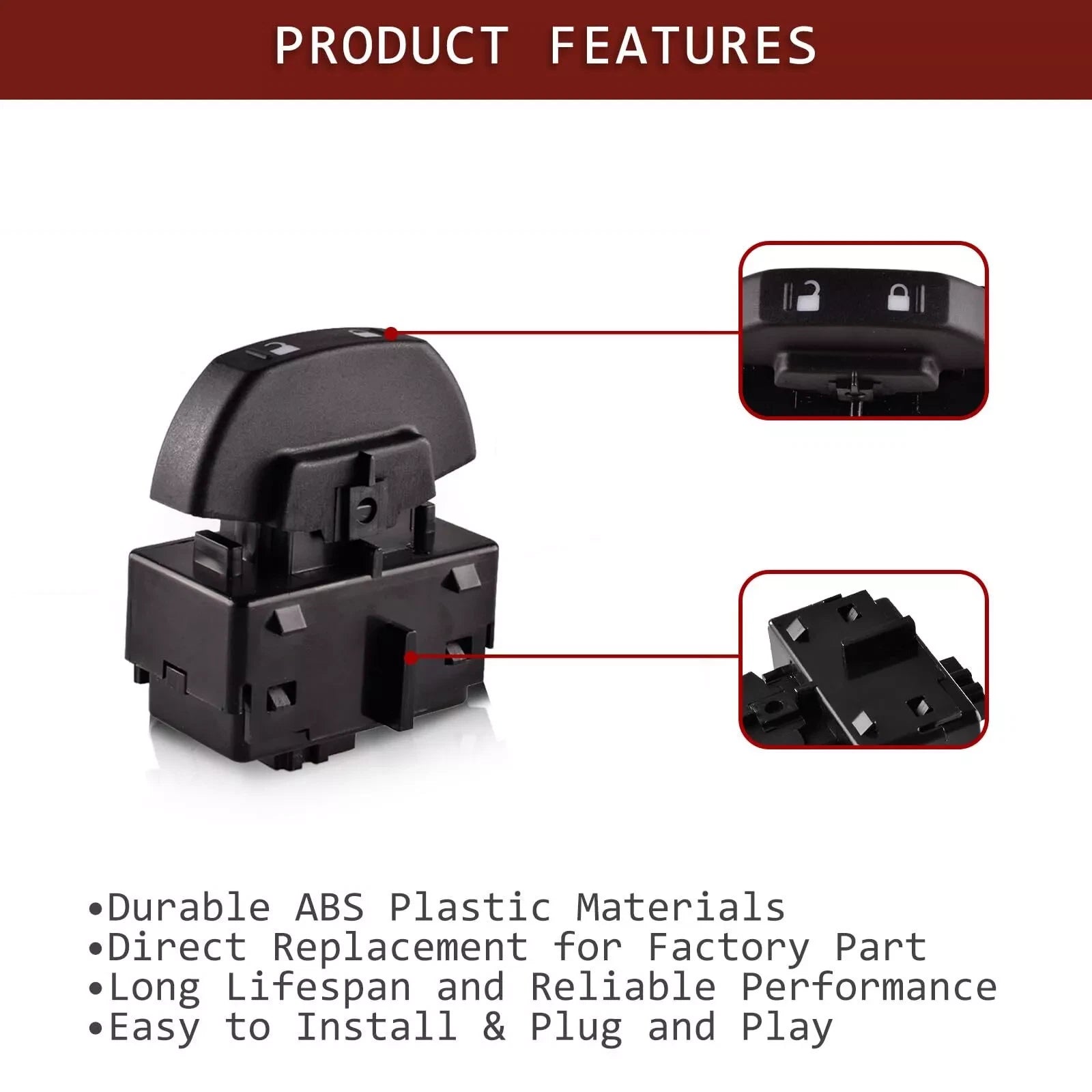 Power Door Lock Control Switch for Ford F-150 (2009-2014)